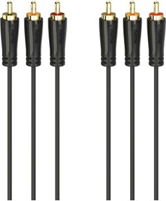 Hama 00205151 Audio/Video Cable, 3 RCA plugs - 3 RCA plugs, gold-plated 3m Dažādi vadi
