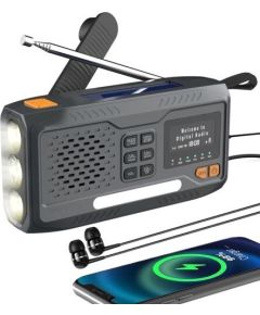 Extralink Pārnēsājams RADIO BLUETOOTH ar SAULES bateriju un AR POWERBANK 4000MAH AR SOS LUKTURI BT-4000 Analogais un digitālais Новинки Компьютерная техника
