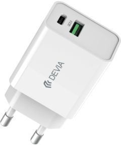 Devia Smart PD 25W Настенное Зарядное Устройство USB-C - USB-C Кабель 1.2m Зарядные устройства
