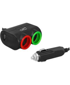 Lamex LTC LXAS10 Automašīnas Auto Lādētājs 2gn / USB 1.2A / 120W / 12-24V Telefonu lādētāji 12v Automašīnām