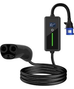 Hismart EV portable charger TESLA NACS - CEE, 6-32A, 7kW, 1-phase, 5m Elektro Auto lādēšanas piederumi