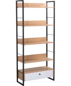 Shelf STUDY 70x30xH159cm, oak/white Новинки Для дома и сада 