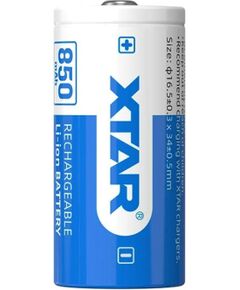 Battery 16340/R-CR123 3,7V Li-ion 850 mAh XTAR Батарейки, аккумуляторы