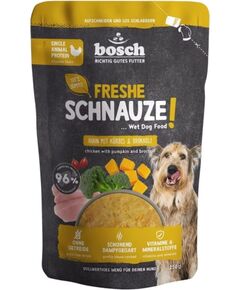 BOSCH Freshe Schnauze with chicken, pumpkin and broccoli mono – wet dog food – 250g Suņu barība