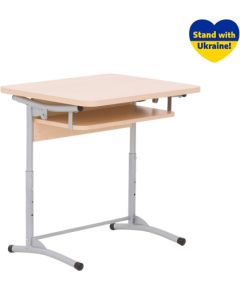 Galds skolniekam NOWY STYL E-172/1 ALU 1-vietīgs Офисные столы
