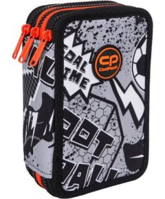 Triple decker pencil case with equipment CoolPack Jumper 3 Grey Ball Pюкзак