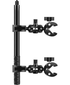 Motorcycle/bicycle mount PULUZ with two clamps and selfie stick 150 cm Statīvi un piederumi