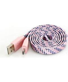 Sbox USB->Micro USB 2.0 M/M 1m colorfull blister rose USB-103CF-P Дата USB-кабели
