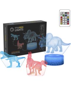Manta SNL117RGB LED lamp Light decoration Dinosaurs RGB 3D Jaunumi, Bērnu preces
