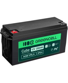 Green Cell AGM12V250AH-J UPS akumulators Slēgtā svina skābe 12V 250Ah Akumulatori