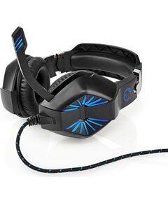 Nedis GHST250BK Stereo Spēļu Austiņas USB Type-A / 2x 3,5 mm / 2.2m Austiņas