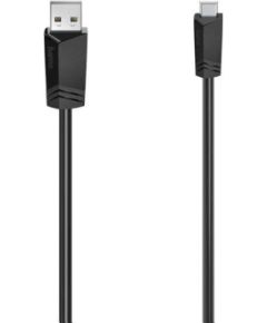 Hama USB-A/Mini-USB Cable, 1,5 m, black - Cable Сетевые кабели, провода