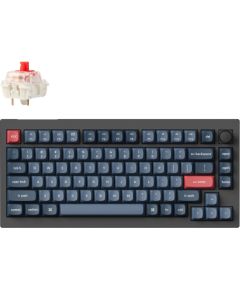 Keychron V1 Max RGB - US Layout - Hot-Swappable Gateron Jupiter Red Wireless Keyboard / V1M-D1 Klaviatūras