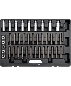 Uzgaļu komplekts Yato YT-0628; 1/4''; 39 gab. Mehāniskie instrumenti