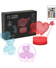 Manta SNL115RGB LED lamp Light decoration Heart RGB 3D Jaunumi, Bērnu preces
