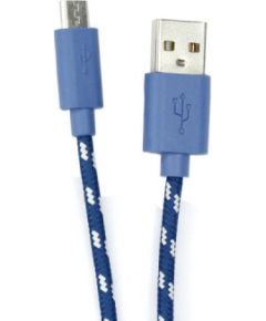 Sbox USB-1031BL USB->Micro USB 1M blue Дата USB-кабели