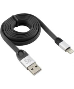 Sbox USB 2.0-8-Pin/2.4A black/silver Data USB kabeļi