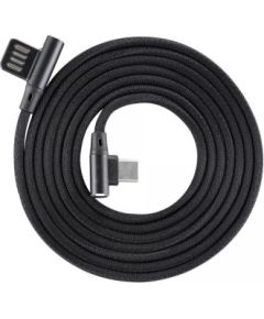 Sbox USB-C-90-B USB->Type C 90 M/M 1.5m Black Data USB kabeļi