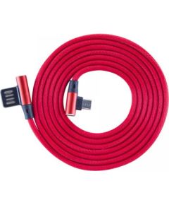 Sbox USB->Micro USB 90 M/M 1.5m USB-MICRO-90R strawberry red Дата USB-кабели