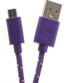 Sbox USB->Micro USB 1M USB-1031U purple Дата USB-кабели