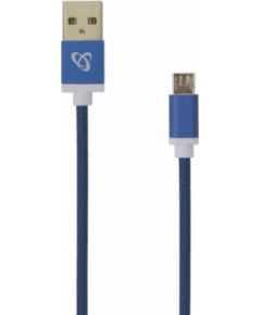 Sbox USB-10315BL USB->Micro USB M/M 1.5m blue Дата USB-кабели