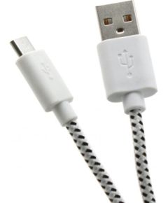 Sbox USB-1031W USB->Micro USB 1M white Дата USB-кабели