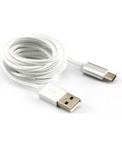 Sbox USB-TYPEC-15W USB->Type C M/M 1.5m Coconut White Data USB kabeļi