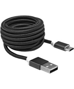 Sbox USB->Micro USB M/M 1.5m USB-10315B black Дата USB-кабели