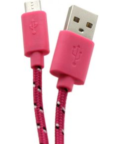 Sbox USB-1031P USB->Micro USB 1M  pink Дата USB-кабели