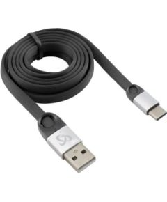 Sbox USB 2.0-Type-C/2.4A black/silver 1.5M Дата USB-кабели