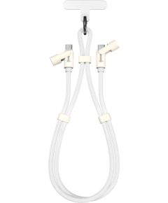 Sbox LANYARD WHITE Type-C -Type-C 1.5m White Data USB kabeļi