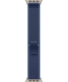 Apple 49mm Blue/Bright Blue Trail Loop - S/M - Natural Titanium Finish Smart pūlksteņu aksesuāri