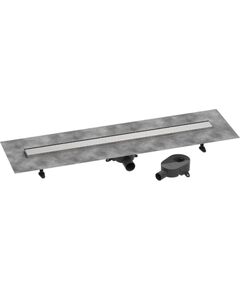 Hansgrohe dušas kanāls RainDrain Go, 1000 mm, flīzējams, brushed stainless steel Kanalizācijas Trapi