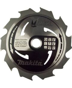 Griešanas disks kokam Makita; 165x2x20,0 mm; Z10; 15° Zāģripas