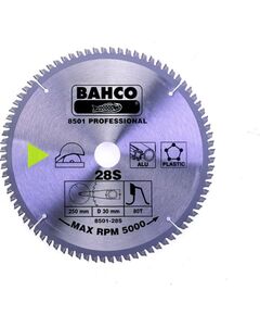 Griešanas disks Bahco 8501-18S; 216x30 mm; 48T; -5° Zāģripas