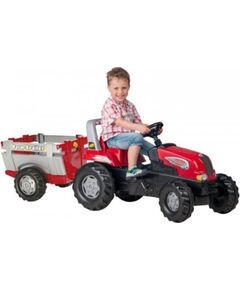Rolly Toys Трактор педальный rollyJunior RT с прицепом  (3-8 лет.) Германия 800261 Детский электромобиль