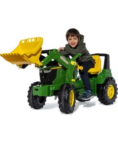 Rolly Toys Трактор педальный с ковшом rollyFarmtrac Premium II John Deere 7310R (3-8 лет) Германия 730032 Детский электромобиль