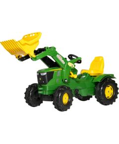 Rolly Toys Трактор педальный с ковшом  rollyFarmtrac  John Deere 6210R (3-8 лет) Германия 611096 Детский электромобиль