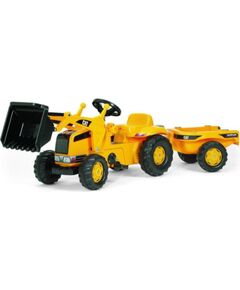 Rolly Toys Pedāļu traktors ar kausu  un piekabi Rolly Kid CAT 023288  (2,5-5 gadiem) Vācija Bērnu elektriskās automašīnas