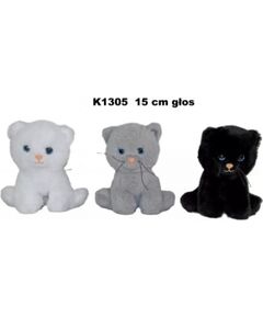 Sun Day Plīša kaķis ar skaņu 15 cm (K1305) dažādas 169549 Mīkstās rotaļlietas