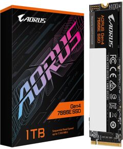 GigaByte AORUS Gen4 7000E SSD 1TB (black, PCIe 4.0 x4, NVMe 1.4, M.2 2280) Жесткие диски (SSD)