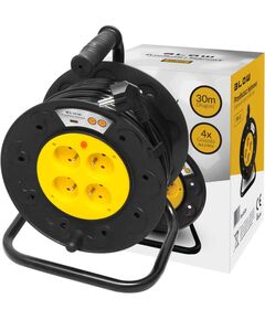 Blow PR-61 extension cord 4-sockets with grounding 30m PVC drum 3x1.5mm Jaunumi -Dārzam
