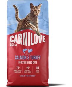 Carnilove Carnilove Active Cat Salmon & Turkey for Sterilised Adult 6 kg Сухой корм для кошек