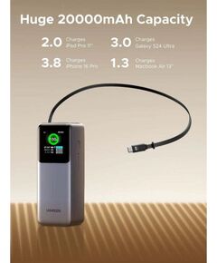 Powerbank Ugreen 20000mAh PB726 USB + USB-C, 165W Новинки Компьютерная техника