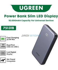 Powerbank 10000mAh UGREEN PB507 20W PD USB + USB-C Новинки Компьютерная техника