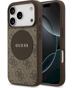 Guess 4G Circle Classic Logo MagSafe Защитный чехол для iPhone 17 Pro / коричневый Чехлы - альтернативные