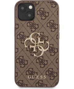 Guess PU 4G Metal Logo Case Aizsargapvalks priekš iPhone 13 Neoriģinālie Maciņi