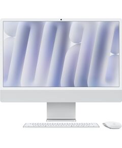 Apple iMac 24" M4 chip with 8 core CPU and 8 core GPU 16+256GB - Silver RUS Personālie datori