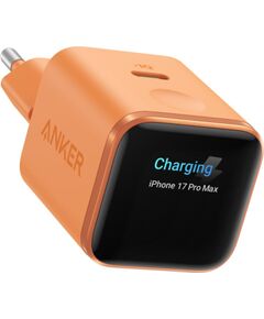 Anker Nano Charger 45W, Smart Display, Orange 24 pin USB-C Зарядные устройства