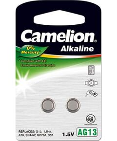 Camelion AG13/LR44/357 Alkaline Buttoncell 2 pc(s) Baterijas un akumulatori